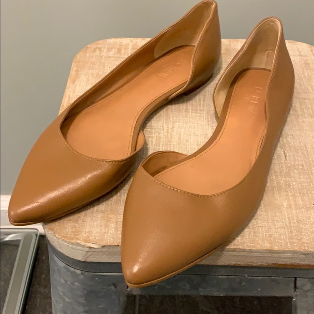 J. Crew Leather D’Orsay Flat 9